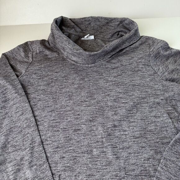 Pure Jill Women Gray Heather Pocket Dress Pullover Cowl Neck Long Sleeve LP - Picture 3 of 12